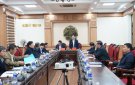 Thường trực Huyện ủy làm việc với Hội người cao tuổi tỉnh Thanh Hóa.