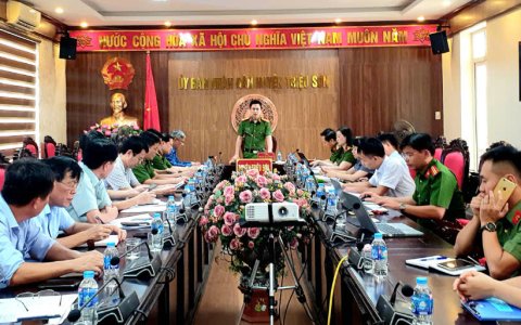 Tổ Công tác Đề án 06 tỉnh Thanh Hoá kiểm tra kết quả thực hiện các nhiệm vụ của Đề án 06/CP tại huyện Triệu Sơn
