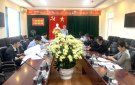 UBND huyện tổ chức hội nghị  triển khai công tác bồi thường giải phóng mặt bằng Dự án Khu Văn hóa thể thao của huyện.