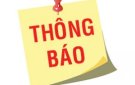 Thông báo kết quả chức danh công chức Trưởng Công an, Chỉ huy trưởng Quân sự cấp xã năm 2017