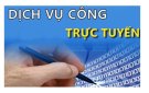 UBND tỉnh Thanh Hoá ban hành 123Win79 link không bị chặndanh mục dịch vụ công trực tuyến mức độ 3,4