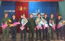 Xã Nông Trường tổ chức lễ tiễn thanh niên lên đường nhập ngũ.