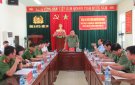 Thiếu Tướng Nguyễn Hải Trung - Giám đốc Công an Tỉnh thăm và làm việc tại Công an huyện Triệu Sơn