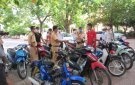 Đội Cảnh sát Giao thông Công an huyện tăng cường tuần tra, kiểm soát và xử lý học sinh vi phạm Luật Giao thông.