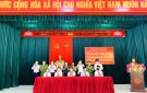 Ban Chỉ đạo ANTT xã Vân Sơn tổ chức lễ ra mắt mô hình tổ an ninh Công nhân, nhà trường tự quản về ANTT.