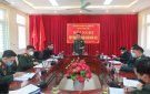Hội đồng nghĩa vụ Quân sự huyện Triệu Sơn tổ chức Hội nghị Hiệp đồng giao, nhận quân năm 2022