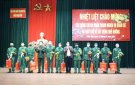 Hội đồng nghĩa vụ quân sự huyện tổ chức lễ đón nhận quân nhân hoàn thành nhiệm vụ trở về địa phương.