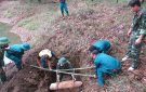 Ban CHQS huyện Triệu Sơn phối hợp với Bộ CHQS tỉnh tổ chức tiêu hủy 3 quả bom tồn đọng sau chiến tranh tại xã Hợp Thành