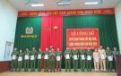 Công an huyện Triệu Sơn công bố Quyết định thăng cấp bậc hàm, nâng bậc lương niên hạn năm 2022