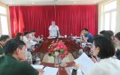 Họp hội đồng giáo dục Quốc phòng, an ninh huyện chuẩn bị tổ chức mở lớp bồi dưỡng kiến thức quốc phòng, an ninh đối tượng 4 năm 2022