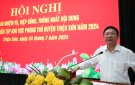 Hội nghị giao nhiệm vụ, hiệp đồng, thống nhất nội dung, thời gian diễn tập khu vực phòng thủ huyện Triệu Sơn năm 2024