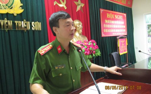 Công an huyện tổ chức Hội nghị tổng kết kế hoạch cao điểm đảm bảo an ninh trật tự tết Kỷ Hợi năm 2019 