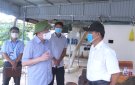 Đồng chí Bí thư Huyện ủy Mai Nhữ Thắng làm việc với xã Thái Hòa về công tác vệ sinh môi trường tại các trang trại chăn nuôi lợn