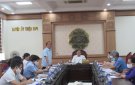 Thường trực Huyện ủy tổ chức hội nghị làm việc với các tổ công tác chỉ đạo đợt cao điểm giải tỏa hành lang ATGT và tổng vệ sinh môi trường thực hiện mục tiêu về đích huyện nông thôn mới năm 2021