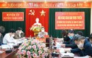 Hội nghị giao ban trực tuyến với thường trực các huyện, thị, thành uỷ, Đảng uỷ, Ban cán sự Đảng, Đảng đoàn trực thuộc Tỉnh uỷ.