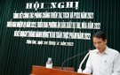 UBND huyện tổ chức hội nghị tổng kết công tác phòng chống thiên tai(PCTT), tìm kiếm cứ nạn(TKCN) và phòng thủ dân sự (PTDS) năm 2021, triển khai nhiệm vụ năm 2022.