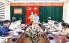 UBND huyện làm việc với Ban quản lý dự án đầu tư xây dựng huyện về tình hình hoạt động và thực hiện nhiệm vụ năm 2022.