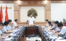 Thường trực Huyện ủy tổ chức hội nghị nghe báo cáo tiến độ triển khai thực hiện các dự án đầu tư công, giải phóng mặt bằng các dự án
