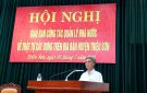 UBND huyện tổ chức hội nghị giao ban công tác quản lý trật tự xây dựng trên địa bàn huyện.