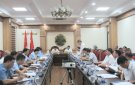Hội nghị đẩy nhanh tiến độ cung cấp nước sạch tập trung đến hộ dân cho các xã phấn đấu đạt chuẩn nông thôn mới nâng cao, nông thôn mới kiểu mẫu năm 2022, năm 2023 trên địa bàn huyện.