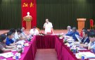 Đồng chí Chủ tịch UBND huyện Vũ Đức Kính làm việc tại thị trấn Nưa.