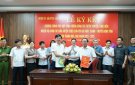 Lễ ký kết chương trình phối hợp tăng cường công tác tuyên truyền.