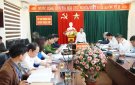 Hội nghị nghe báo cáo phương án điều chỉnh Quy hoạch sử dụng đất thời kỳ 2021-2030, kế hoạch sử dụng đất năm 2023.