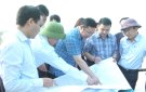 Thường trực Huyện ủy kiểm tra công tác giải phóng mặt bằng và tiến độ thực hiện các dự án đầu tư công trên địa bàn huyện