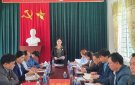 Hội nghị giao ban cụm 8 tại xã Hợp Tiến về tình hình thực hiện nhiệm vụ của các địa phương trong quý 1/2023 