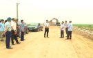 Chủ tịch UBND huyện kiểm tra tiến độ các công trình đang thi công trên địa bàn huyện