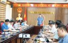 Đoàn công tác số 4 của UBND tỉnh kiểm tra tiến độ thực hiện giải ngân vốn đầu tư công trên địa bàn các huyện, thị xã.