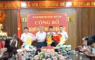 Hội nghị công bố các Quyết định về công tác cán bộ