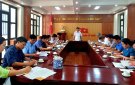 Giao ban về tình hình thực hiện Nghị quyết 12 vận động nhân dân hiến đất mở rộng đường giao thông nông thôn