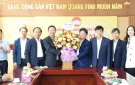 Thường trực Huyện ủy, chúc mừng UBMTTQVN huyện nhân dịp 93 năm Ngày thành lập Mặt trận dân tộc thống nhất