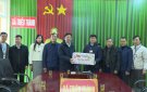 Các đồng chí Thường trực Huyện ủy  thăm, kiểm tra tình hình sản xuất và đời sống nhân dân, tặng quà các gia đình chính sách nhân dịp Tết Giáp Thìn 2024