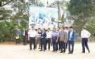 Chủ tịch UBND huyện Nguyễn Thành Luân, làm việc tại xã Minh Sơn.
