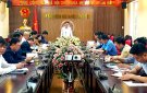 UBND huyện tổ chức hội nghị giao ban tiến độ cung cấp nước sạch tập trung đến các xã phấn đấu đạt chuẩn NTM nâng cao năm 2024