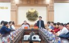 Đoàn công tác huyện Vĩnh Linh, tỉnh Quảng Trị thăm và làm việc tại huyện Triệu Sơn