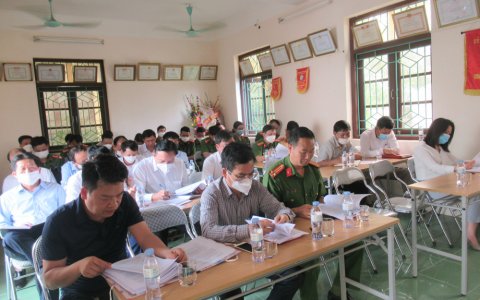 Hội nghị triển khai một số nhiệm vụ trọng tâm về công tác đảm bảo trật tự an toàn giao thông trên địa bàn huyện trong quý 2/2022