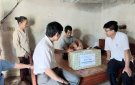 Các đồng chí lãnh đạo huyện thăm hỏi, tặng quà các gia đình chính sách nhân kỷ niệm ngày Thương binh liệt sỹ 27/7/2023.