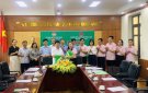 MTTQ huyện tổ chức hội nghị phối hợp Giữa MTTQ và Ngân hàng Chính sách xã hội huyện Triệu Sơn. 