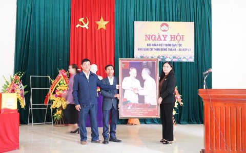 Khu dân cư thôn 8 xã Thọ Bình, thôn Đông Thành xã Hợp Lý tổ chức Ngày hội Đại đoàn kết toàn dân tộc