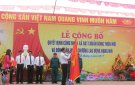 Lễ công bố quyết định công nhận xã đạt chuẩn Nông thôn mới và đón nhận huân chương lao động hạng nhì xã Thọ Vực.