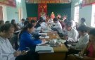 Ban chỉ đạo xây dựng nông thôn mới của huyện làm việc với xã Thọ Thế