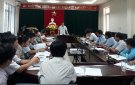 Ban chỉ đạo thực hiện xây dựng chương trình MTQGXDNTM huyện tổ chức hội nghị giao ban với các xã phấn đấu đạt chuẩn nông thôn mới năm 2018