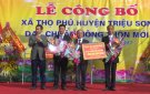 Xã Thọ Phú, huyện Triệu Sơn tổ chức Lễ Công bố quyết định công nhận xã đạt chuẩn nông thôn mới