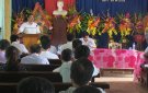 Ban chỉ đạo xây dựng nông thôn mới của huyện làm việc với xã Thọ Cường