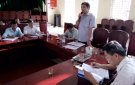 Ban chỉ đạo xây dựng NTM huyện làm việc với Ban chỉ đạo xây dựng NTM xã Khuyến Nông về tiến độ xây dựng NTM.