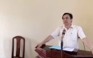 Ban chỉ đạo XD NTM huyện kiểm tra về công tác Phòng chống dịch tả lợn Châu phi và XD NTM tại xã Nông Trường.