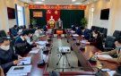 Ban chỉ đạo xây dựng NTM huyện tổ chức hội nghị làm việc với 6 xã đăng ký về đích Nông thôn mới năm 2020